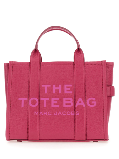 Marc Jacobs The Medium Leather Tote Bag In Fuchsia