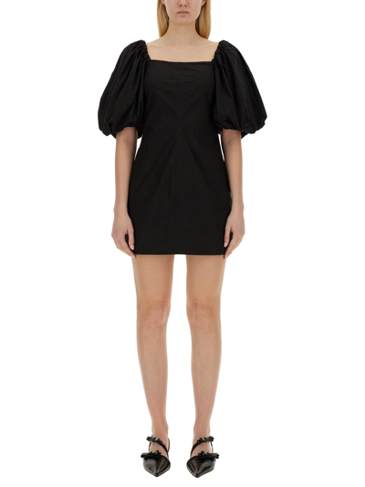 Ganni Mini Dress In Black