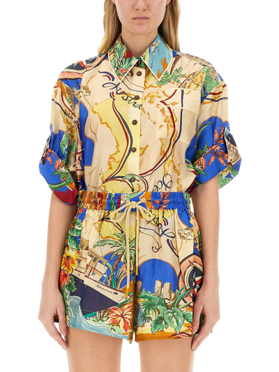 Zimmermann Printed Shirt In Multicolour