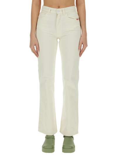 Amish Cotton Jeans In Ivory
