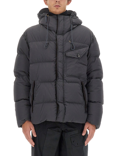 Ten C Down Jacket "survival Down" In Grey