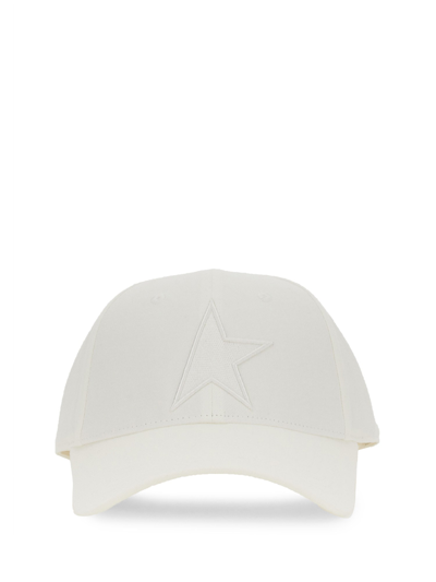 Golden Goose Baseball Cap In White