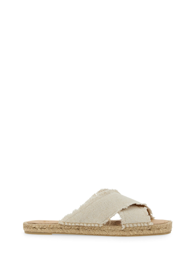 Castaã±er Castañer Sandal "palmera" In Ivory