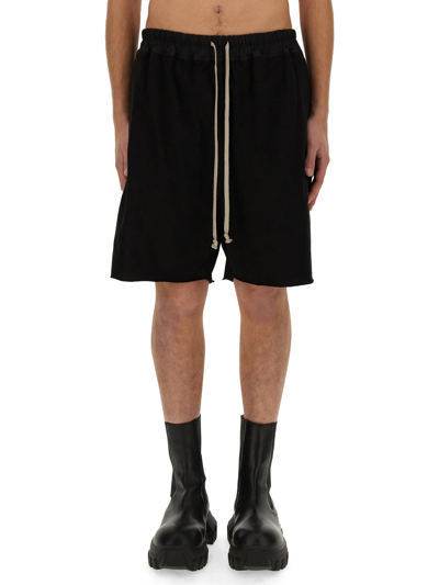 RICK OWENS COTTON BERMUDA SHORTS