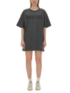 Golden Goose Logo-print Short-sleeved T-shirt Dress In Charcoal