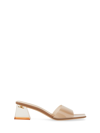 Gianvito Rossi Cosmic 55mm Mules In Nude