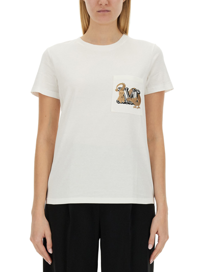 Max Mara T-shirt "elmo" In White