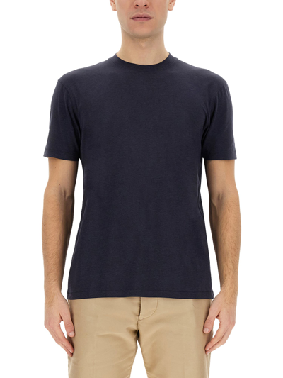 Tom Ford Basic Crewneck T-shirt In Blue