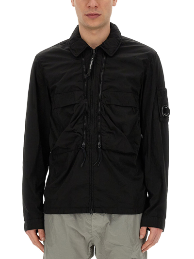 C.p. Company Jacket With Zip In Black