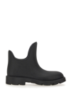 Burberry Man Ankle Boots Black Size 9 Plastic In Black
