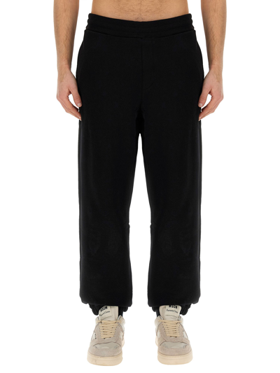 Msgm Jogger Trousers In Black