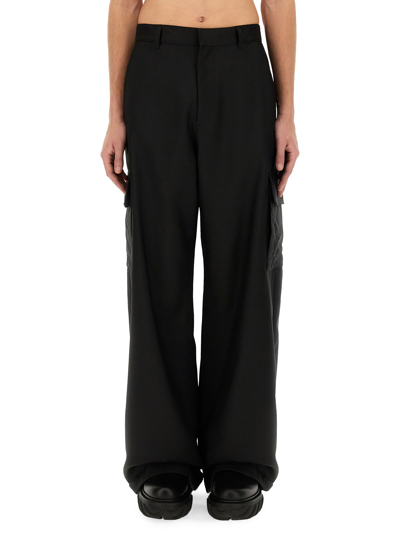 Off-white Ow Drill Cargo Pants In Black