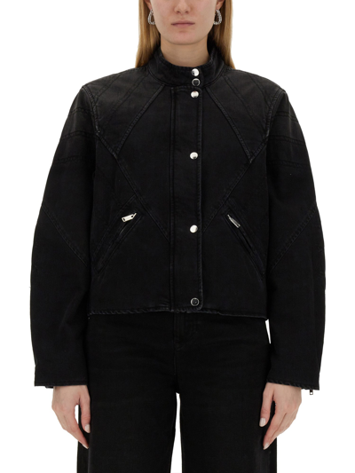 Isabel Marant Chady Denim Jacket In Black