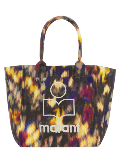 Isabel Marant Small Yenky Cotton Tote Bag In Multicolour