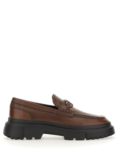 HOGAN LEATHER LOAFER