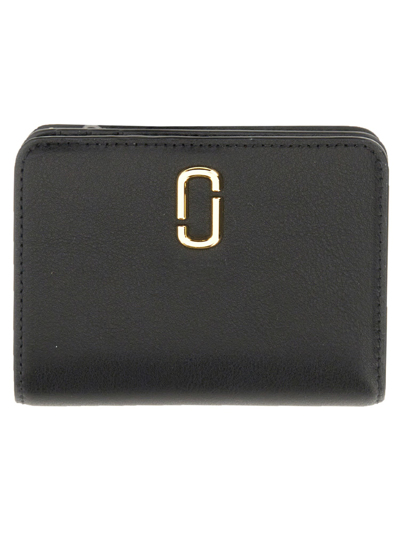 Marc Jacobs The J Marc Mini Compact Wallet In Black