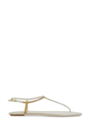 René Caovilla Diana Ivory Sandal With Gold And Silver Crystals 10 In Silver