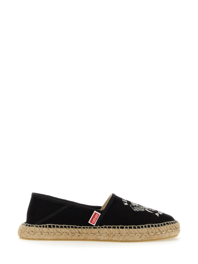 Kenzo Espadrille Slip-on Shoes In Black