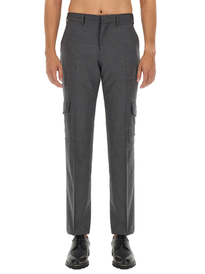 Lardini Wool Pants In Grey