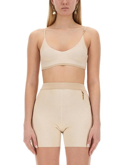 Jacquemus Top Le Bandeau Pralu In Ivory