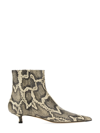 Aeyde Pointed Ankle Boots In Ivory
