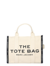 Marc Jacobs Structured Jacquard Medium Tote With Removable Strap In Beige