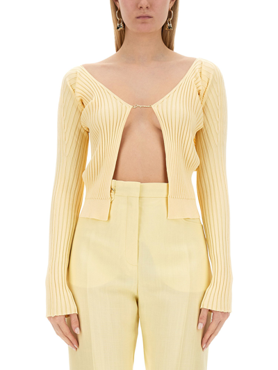 Jacquemus La Maille Pralu Lounge In Yellow