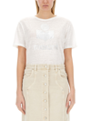 Isabel Marant Étoile Etoile Isabel Marant T-shirt Lino Logo Metal In White