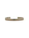 Maison Margiela Rigid Logo Bracelet In Silver