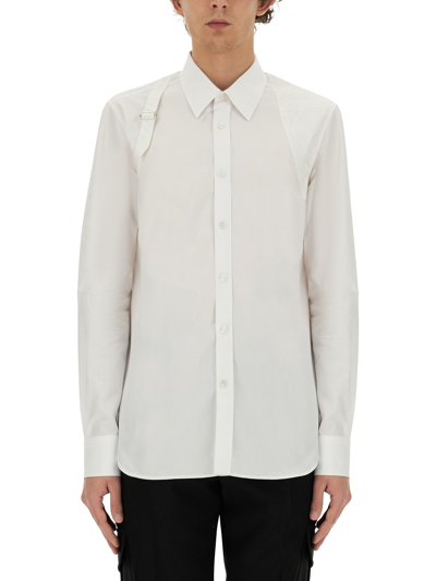 Alexander Mcqueen Harness Shirt In Bianco