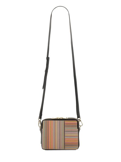 Paul Smith "signature Stripe" Shoulder Bag In Multicolour