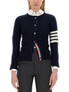 Thom Browne 4 Bar Cardigan In Blue