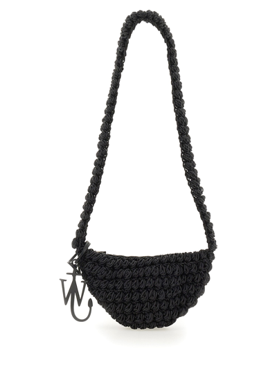 Jw Anderson Pop Corn Sling Bag In Black