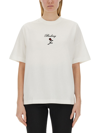 Burberry Crew Neck Floral Motif Short Sleeves T-shirt In White