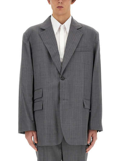Helmut Lang Wool Jacket In Grey