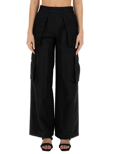 Alexander Wang Cargo Trousers In Black