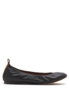 Lanvin Leather Ballerinas In Black