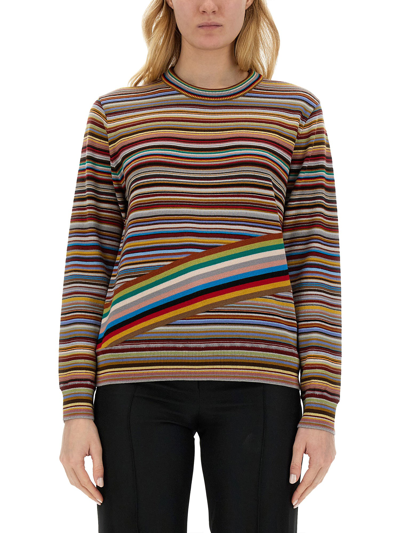 Paul Smith Signature Stripe Jersey In Multicolour