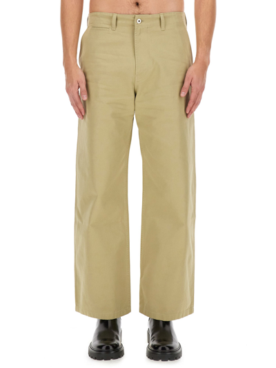 Burberry Straight Leg Trousers In Brown
