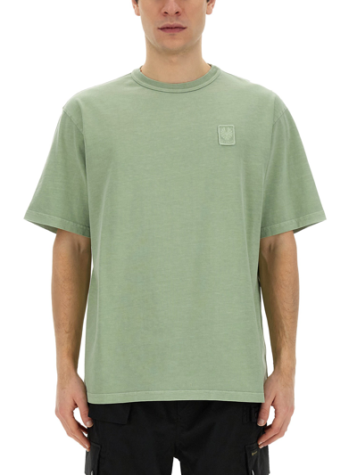 Belstaff T-shirt With Logo In Green