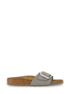 Birkenstock Madrid Big-buckle Sandals In Grey