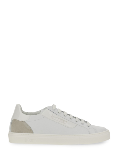 Moschino Sneaker With Logo In White