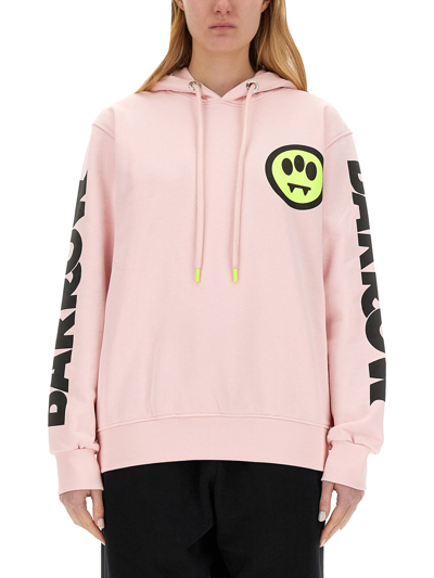 Barrow Sweatshirt With Logo In Pink