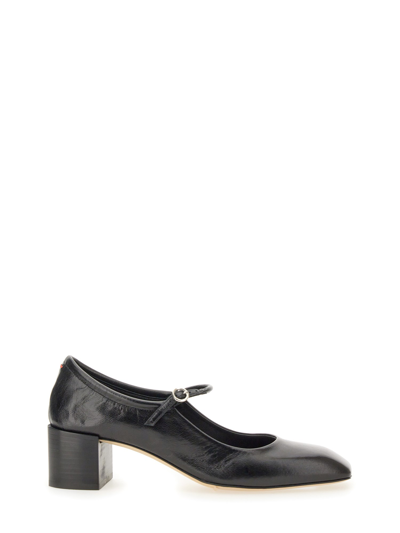 Aeyde Aline Leather Mary Jane Pumps In Black