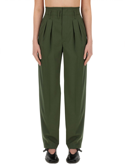 Lemaire Tailored Trousers In Green