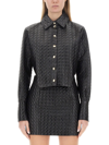 Patou Quilted Cropped Bomber Jacket In Black