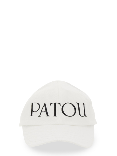Patou Baseball Hat With Logo In White