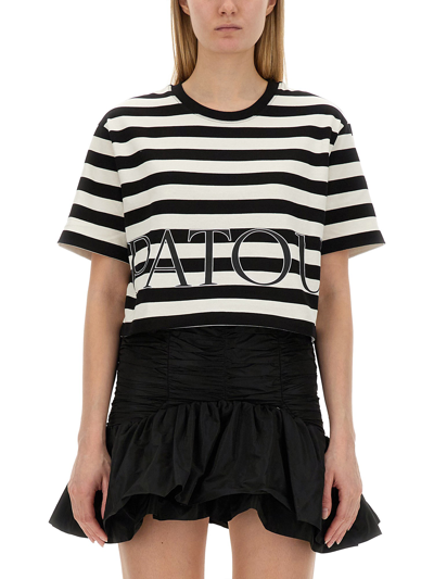 Patou T-shirt With Logo In Multicolour