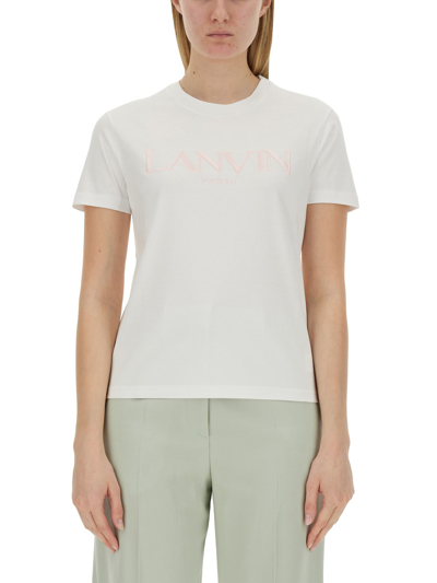 Lanvin T-shirt Logo In White