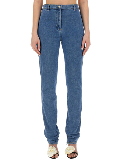 Magda Butrym Slim Fit Jeans In Denim